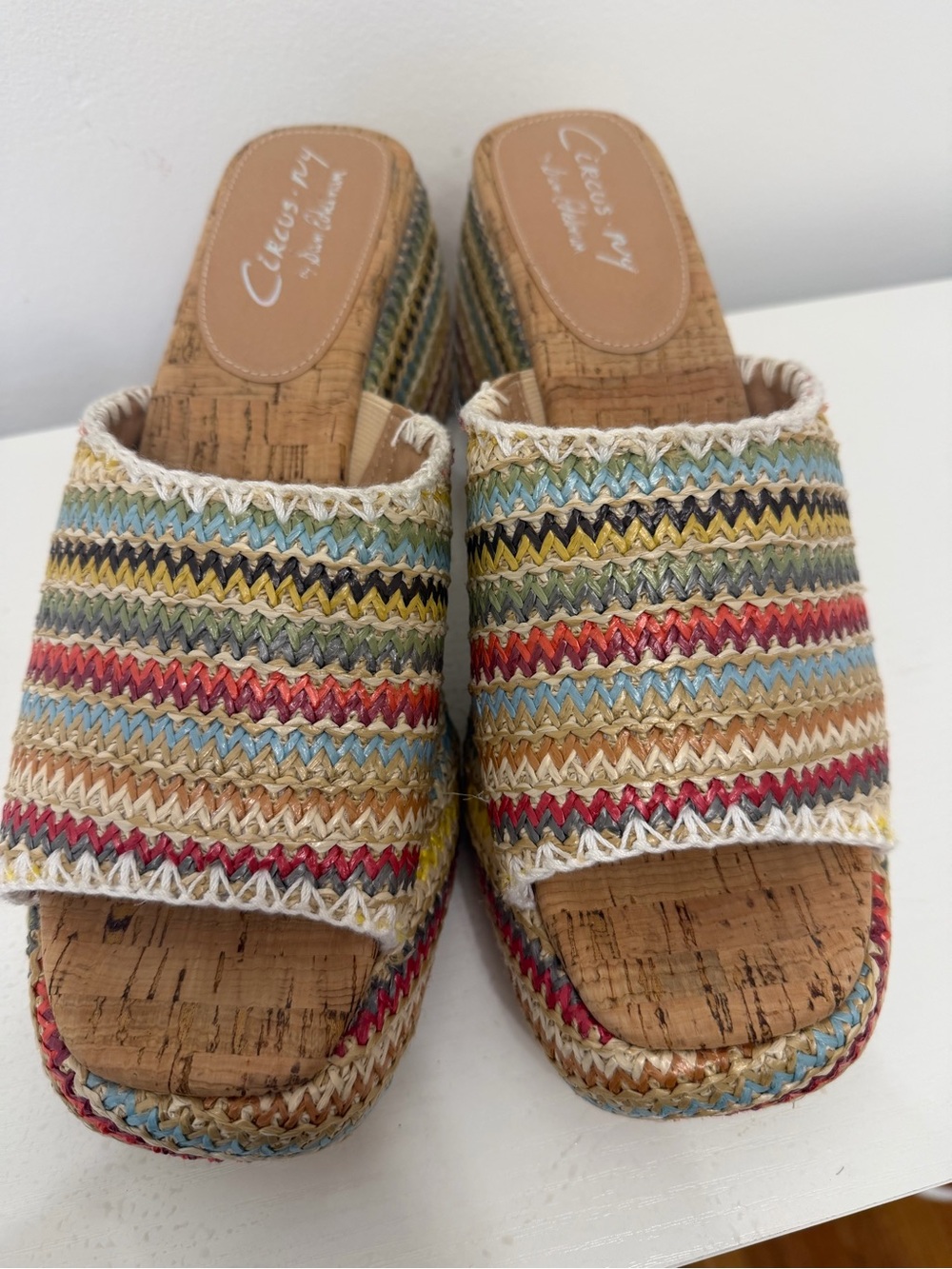 Sam Edelman Striped Platform Mule Sandals - Women - Picture 4 of 5